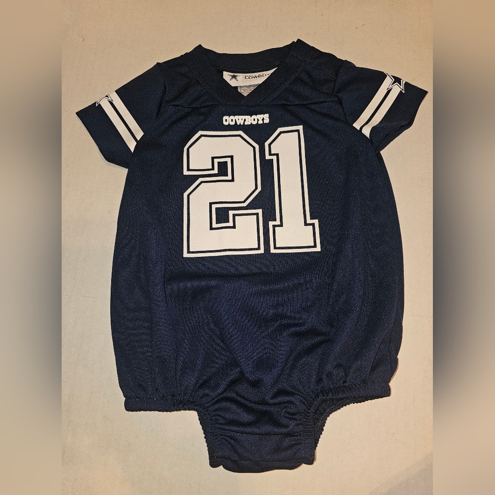 NFL Dallas Cowboys Elliot #21 Onesie Jersey 18 Months
